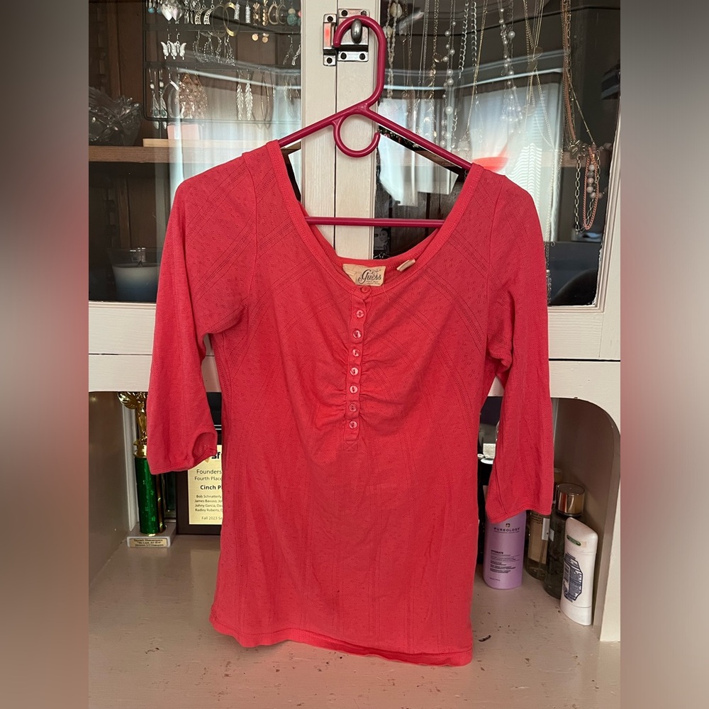 Guess Orange Long-Sleeve - Sized Small
